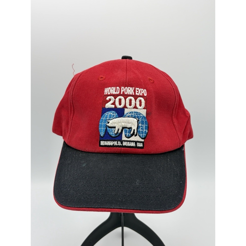 Vintage World Pork Expo 2000 Indianapolis Hat Strapback K-Products USA